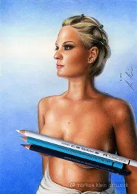 Natascha In Summertime - Colored pencil drawing
© markus-klein-artwork.de