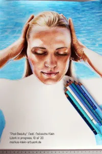 Natascha Klein Pool Beauty - Colored pencil drawing WIP
© markus-klein-artwork.de