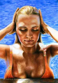Natascha Klein Pool Beauty - Colored pencil drawing
© markus-klein-artwork.de