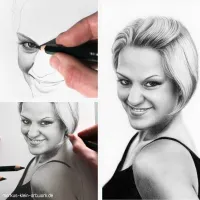Nataschas Smile - Pencil drawing WIP collage
© markus-klein-artwork.de