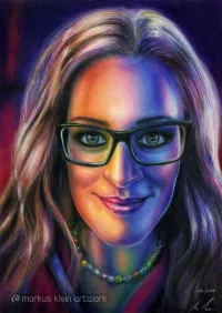 Natascha's Play Of Colours - Colored pencil drawing
© markus-klein-artwork.de