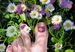 Springtime Feet . Colored pencil drawing
© markus-klein-artwork.de